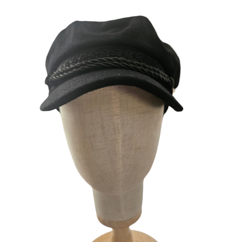 Black Page Boy Cap